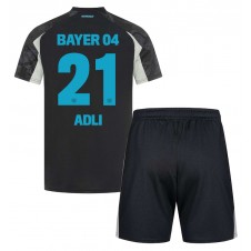 Bayer Leverkusen Amine Adli #21 Tredjeställ Barn 2024-25 Korta ärmar (+ Korta byxor)